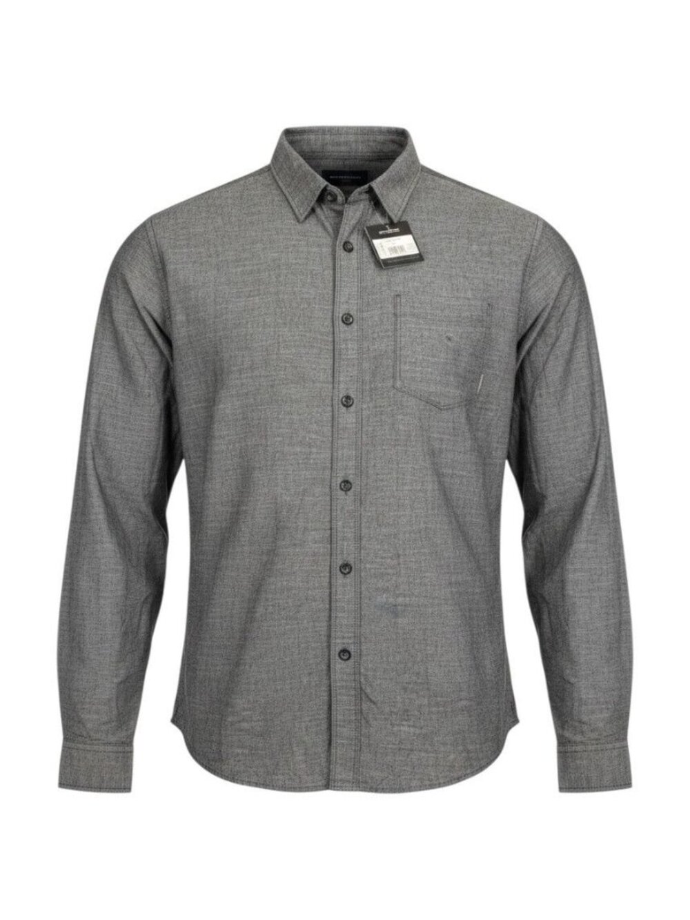 Eddie Bauer Mens Gray Long Sleeve Button-Up Camano Shirt TXL NWT